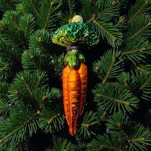 Old World Christmas Carrrots Ornament Blown Glass 5”